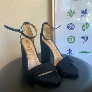 SAM EDELMAN YARO ANKLE BLOCK HEELS